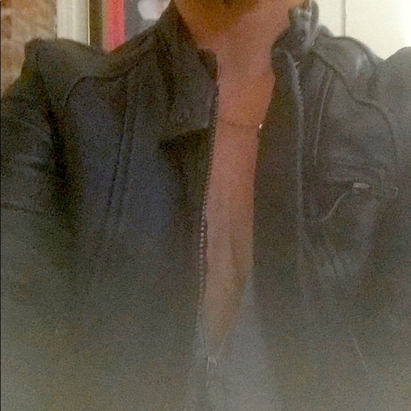 Women’s Nice Collective Leather Motorcycle Jacket - Picture 3 of 4